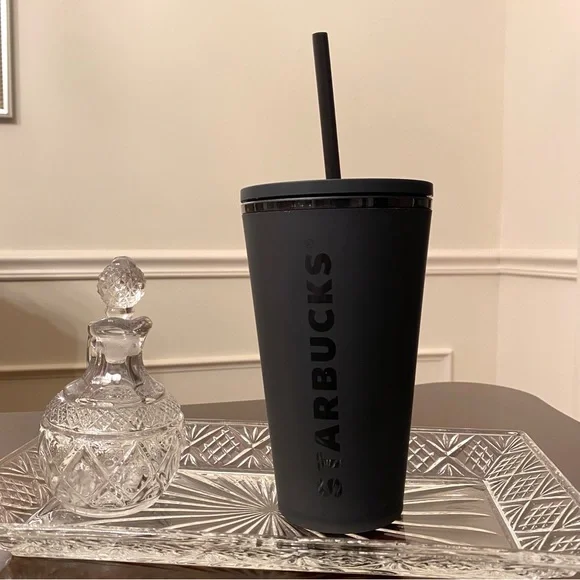 Starbucks Matte Black Grande Soft Touch Tumbler